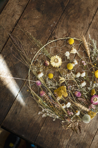 Dried Floral Panels and Hoop Wreath Workshop - April 12th