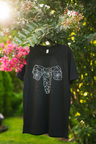 Floral Uterus T-Shirt