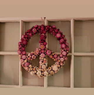 The Dried Floral Peace Wreath