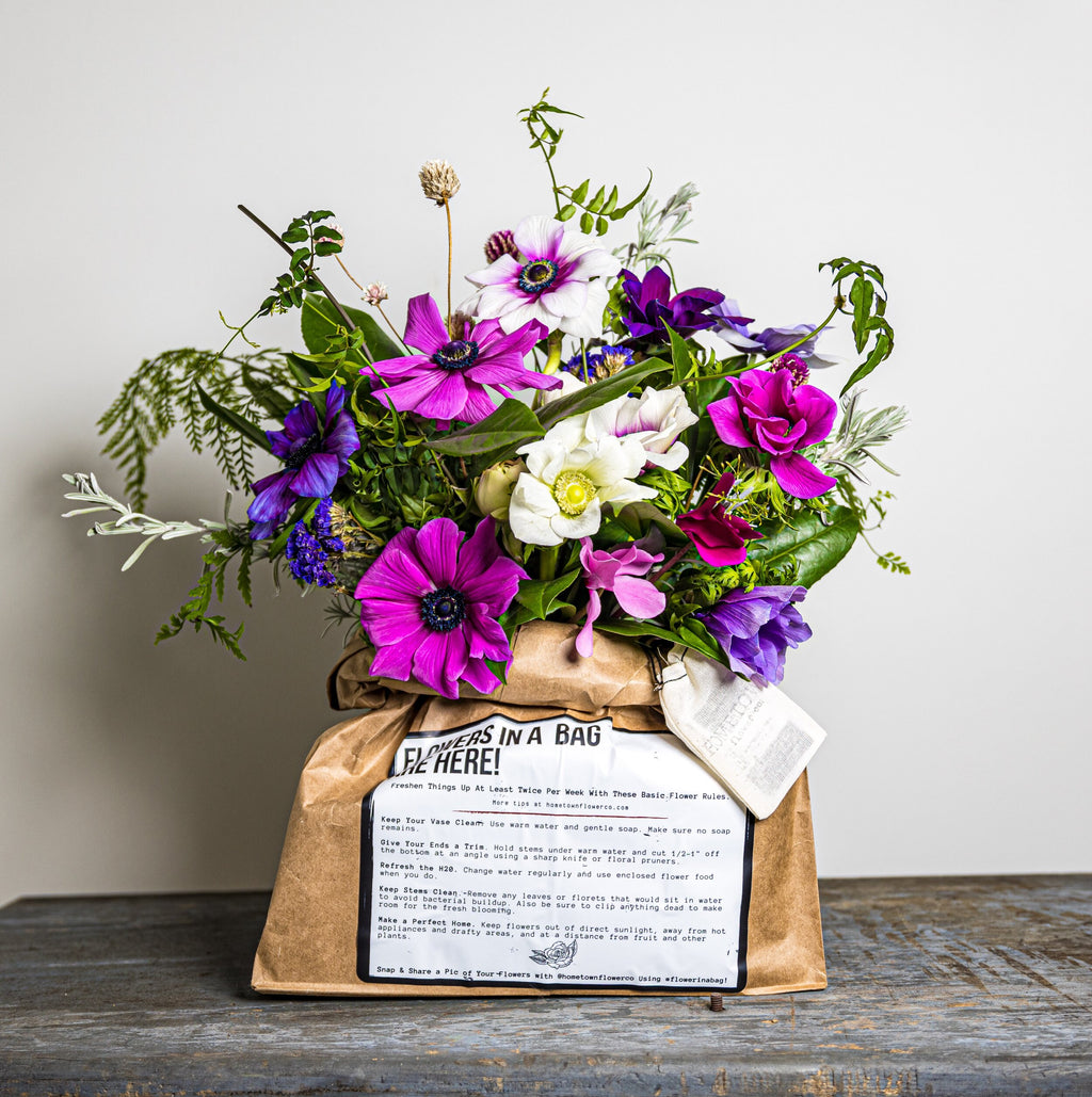 PreGalentine's Day Flowers in a Bag Hometown Flower Co.