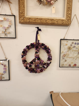 The Dried Floral Peace Hoop