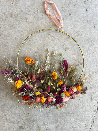 Dried Floral Panels and Hoop Wreath Workshop - April 12th