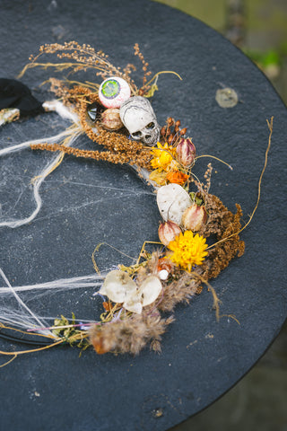 Spiderweb Dried Floral Wreath Workshop - October 3rd