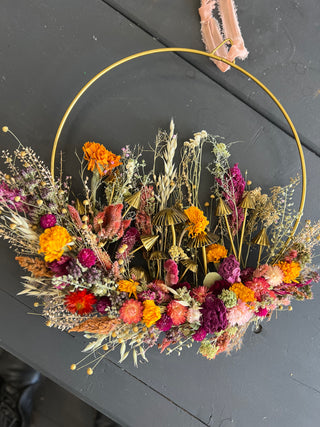 Dried Floral Panels and Hoop Wreath Workshop - April 12th