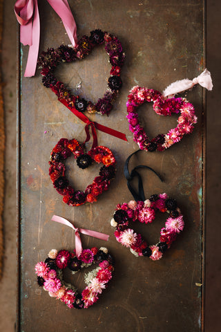 Dried Floral Hearts