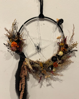 Spiderweb Dried Floral Wreath Workshop - October 3rd