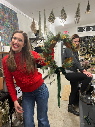 Fresh Holiday Hoop Wreaths Workshop - Dec. 10th, Huntington