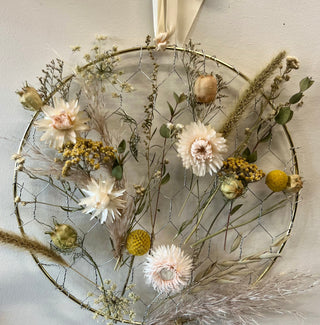 Dried Floral Panels and Hoop Wreath Workshop - April 12th