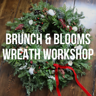 Brunch & Blooms Wreaths Workshop | December 10th, Huntington