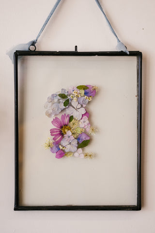 Pressed Florals Name or Shape Frame Workshop - July 16th