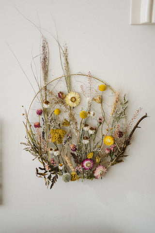 Dried Floral Panels and Hoop Wreath Workshop - April 12th