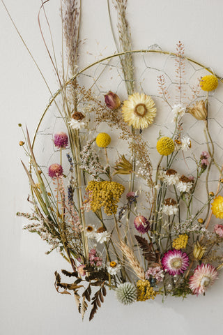 Dried Floral Panels and Hoop Wreath Workshop - April 12th