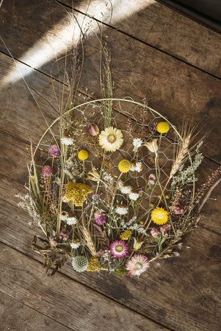 Dried Floral Panels and Hoop Wreath Workshop - April 12th