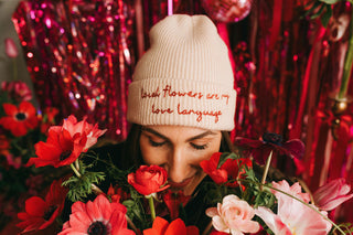 Local Flowers Love Language Cashmere Wool Beanie