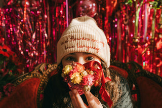 Local Flowers Love Language Cashmere Wool Beanie