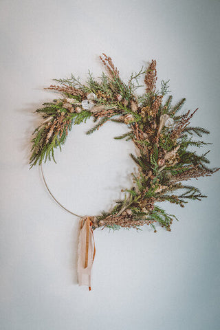 The Dried Floral Hoop Wreath