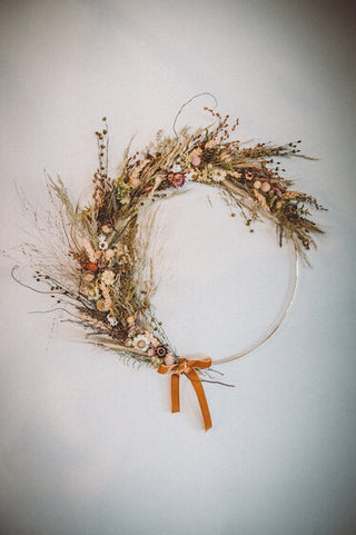 The Dried Floral Hoop Wreath