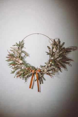 The Dried Floral Hoop Wreath