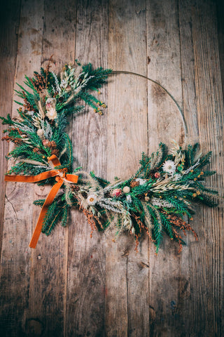 Fresh Holiday Hoop Wreaths Workshop - Dec. 10th, Huntington