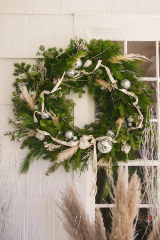 The Decorated Fresh Winter Wreath