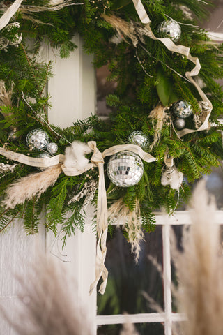 The Decorated Fresh Winter Wreath
