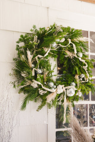 The Decorated Fresh Winter Wreath