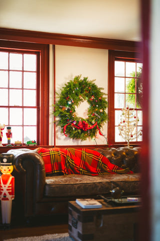 The Decorated Fresh Winter Wreath