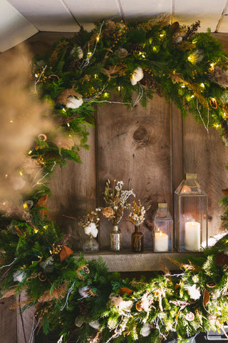 The Decorated Fresh Winter Wreath