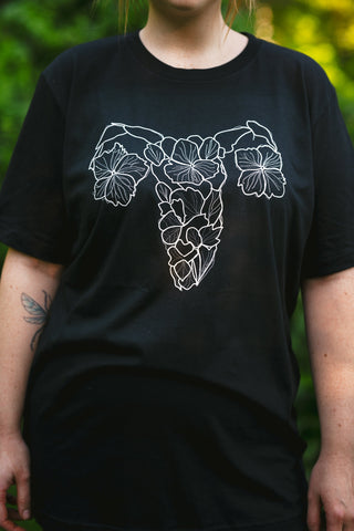 Floral Uterus T-Shirt