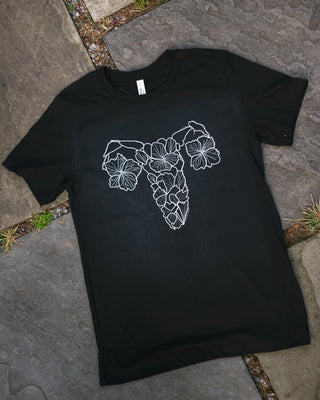 Floral Uterus T-Shirt