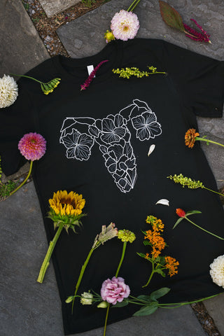 Floral Uterus T-Shirt