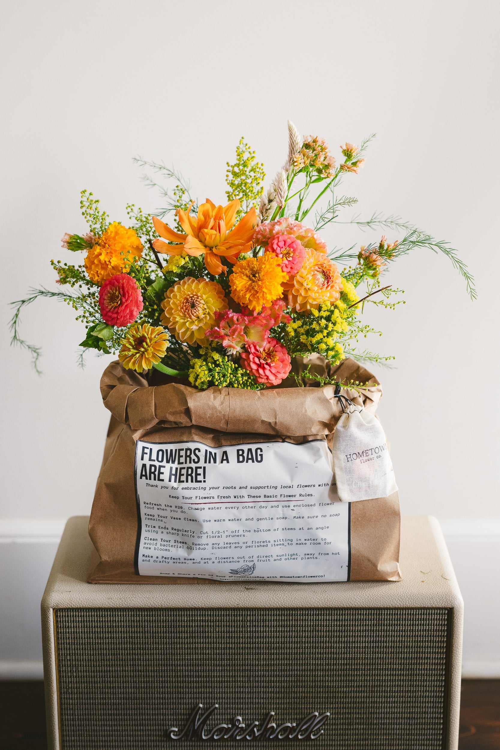 Flowers in a bag delivery deals