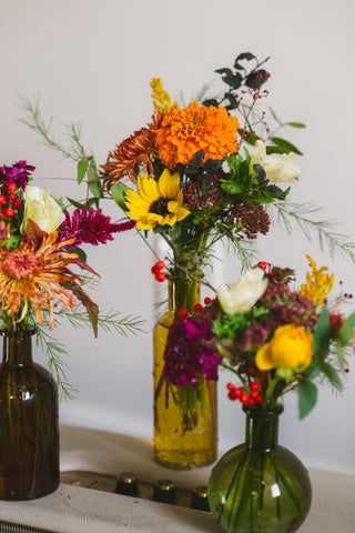 The Thanksgiving Bud Vases