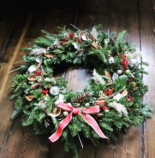 The Decorated Fresh Winter Wreath