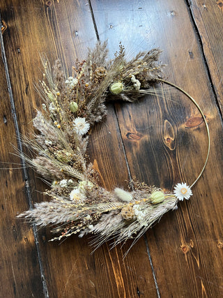 The Dried Floral Hoop Wreath