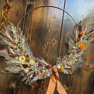 The Dried Floral Hoop Wreath