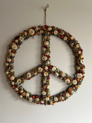 The Dried Floral Peace Wreath