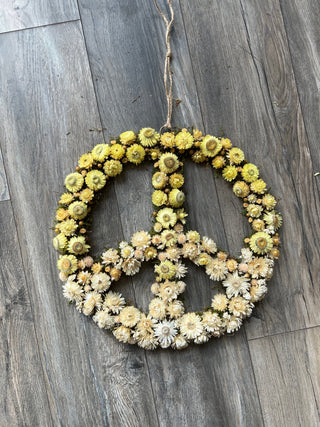 The Dried Floral Peace Hoop