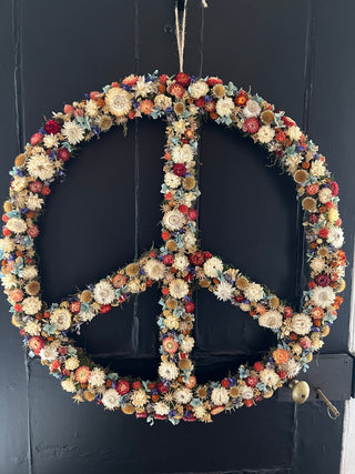 The Dried Floral Peace Wreath