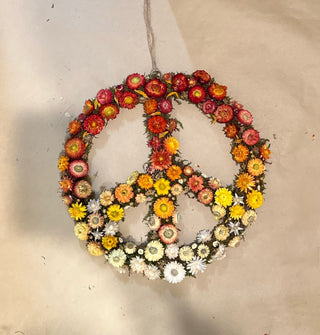 The Dried Floral Peace Wreath