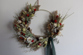 Fresh Holiday Hoop Wreaths Workshop - Dec. 10th, Huntington