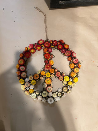 The Dried Floral Peace Hoop