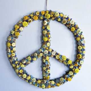 The Dried Floral Peace Hoop