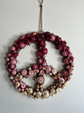 The Dried Floral Peace Wreath