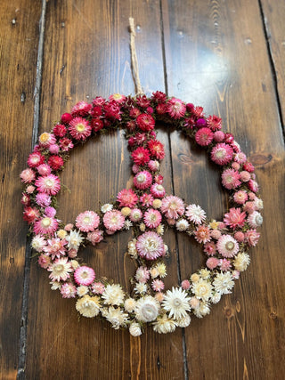 The Dried Floral Peace Hoop