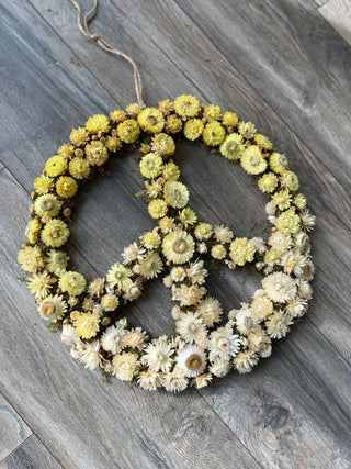 The Dried Floral Peace Wreath