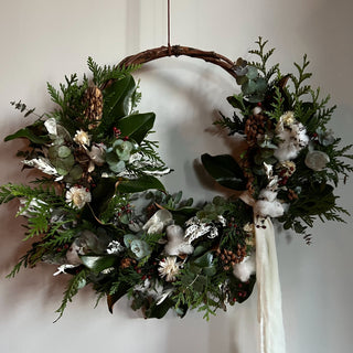 Fresh Holiday Hoop Wreaths Workshop - Dec. 10th, Huntington