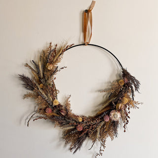 The Dried Floral Hoop Wreath