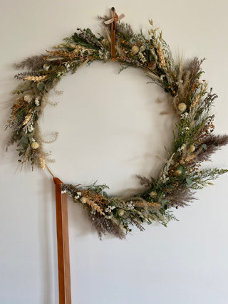 The Dried Floral Hoop Wreath